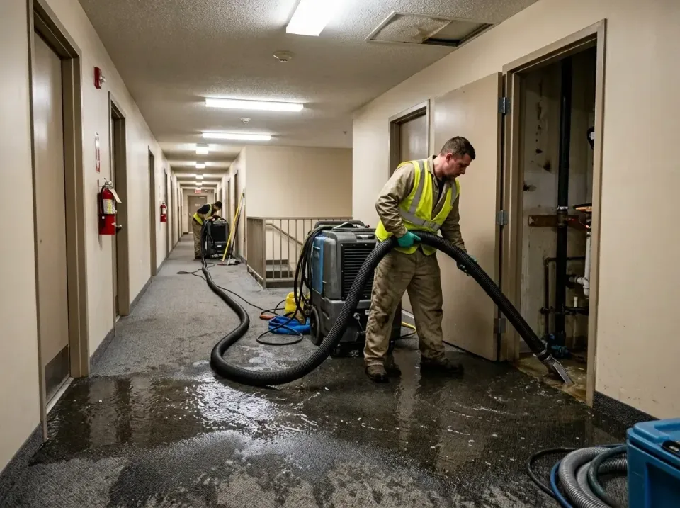 multi-unit-apartment-hallway-f-005 — frequently asked questions, Emergency Burst Pipe Water Extraction & Removal in Massillo…